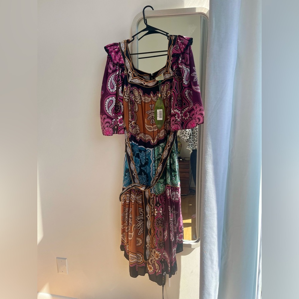 FARM RIO NWT Multicolor Paisley Print Women's Dress